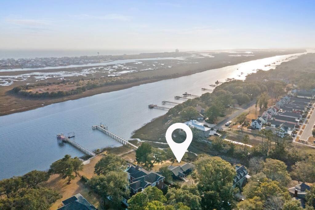 Villa Dolphin Cove - Whole Waterfront House With Dock Ocean Isle Beach Exterior foto